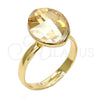 Anillo Multi Piedra 01.239.0008.7 Oro Laminado, con Golden Shadow Swarovski Elements, Pulido, Tono Dorado (One size fits all)