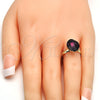 Anillo Multi Piedra 01.239.0008.11 Oro Laminado, con Amethyst Swarovski Elements, Pulido, Tono Dorado (One size fits all)