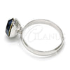 Anillo Multi Piedra 01.239.0004.4 Rodio Laminado, con Swarovski Elements Montana, Pulido, Rodinado (Talla Unica)