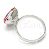 Anillo Multi Piedra 01.239.0005.3 Rodio Laminado, con Swarovski Elements Rose, Pulido, Rodinado (Talla Unica)