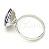 Anillo Multi Piedra 01.239.0005.4 Rodio Laminado, con Swarovski Elements Tanzanite, Pulido, Rodinado (Talla Unica)