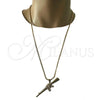Collares con Dije 04.242.0068.30 Oro Laminado, Pulido, Tono Dorado (03 MM Thickness, 30 Inches Length)
