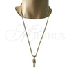 Collares con Dije 04.242.0069.30 Oro Laminado, Pulido, Tono Dorado (03 MM Thickness, 30 Inches Length)