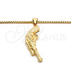 Collares con Dije 04.242.0071.30 Oro Laminado, Pulido, Tono Dorado (03 MM Thickness, 30 Inches Length)