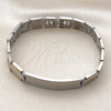 Pulsera Solida 03.114.0247.08 Acero Inoxidable, Pulido, Dos Tonos (12 MM Thickness, 8 Inches Length)