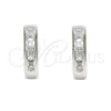 Argolla Huggie 02.174.0070.10 Plata Rodinada, Pulido, Rodinado