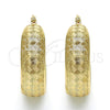 Argolla Mediana 02.106.0003.30 Oro Laminado, Diseño de Llave Griega, Pulido, Tono Dorado