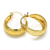 Argolla Pequeña 02.106.0004.20 Oro Laminado, Pulido, Tono Dorado