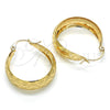 Argolla Pequeña 02.106.0004.20 Oro Laminado, Pulido, Tono Dorado