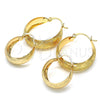 Argolla Pequeña 02.106.0004.20 Oro Laminado, Pulido, Tono Dorado