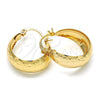 Argolla Pequeña 02.106.0008.20 Oro Laminado, Pulido, Tono Dorado