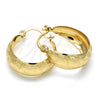 Argolla Pequeña 02.106.0014.20 Oro Laminado, Pulido, Tono Dorado
