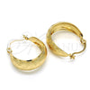 Argolla Pequeña 02.106.0014.20 Oro Laminado, Pulido, Tono Dorado