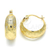 Argolla Pequeña 02.106.0014.20 Oro Laminado, Pulido, Tono Dorado
