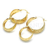 Argolla Pequeña 02.106.0014.20 Oro Laminado, Pulido, Tono Dorado