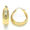 Argolla Mediana 02.106.0015.30 Oro Laminado, Mate, Tono Dorado