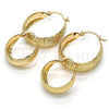 Argolla Pequeña 02.106.0016.20 Oro Laminado, Pulido, Tono Dorado
