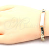 Pulsera con Placa 03.63.1847.08 Oro Laminado, Pulido, Tono Dorado (05 MM Thickness, 8 Inches Length)