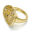 Anillo Elegante 01.100.0009.08 Oro Laminado, Pulido, Tres Tonos (Size 8)