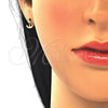 Arete Dormilona 02.09.0159 Oro Laminado, Diseño de Ancla, Pulido, Tono Dorado