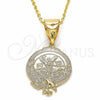 Dije Religioso 05.09.0073 Oro Laminado, Diseño de Angel, Pulido, Tono Dorado