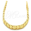 Pulsera Elegante 03.100.0058.07 Oro Laminado, Diamantado, Tono Dorado (13 MM Thickness, 7 Inches Length)