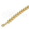 Tobillera Elegante 03.93.0009.10 Oro Laminado, Diseño de Bola y Bead Expandible, Pulido, Tono Dorado (06 MM Thickness, 10 Inches Length)