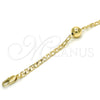 Tobillera Elegante 03.63.2068.10 Oro Laminado, Pulido, Tono Dorado (04 MM Thickness, 10 Inches Length)