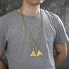 Collares con Dije 04.259.0012.30 Acero Inoxidable, Pulido, Tono Dorado (03 MM Thickness, 30 Inches Length)