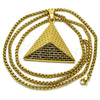 Collares con Dije 04.259.0012.30 Acero Inoxidable, Pulido, Tono Dorado (03 MM Thickness, 30 Inches Length)