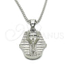 Collares con Dije 04.358.0014.30 Acero Inoxidable, Pulido, Tono Plateado (03 MM Thickness, 30 Inches Length)