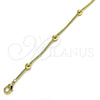 Pulsera Elegante 03.360.0004.08 Oro Laminado, Pulido, Tono Dorado (05 MM Thickness, 8 Inches Length)