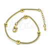 Pulsera Elegante 03.360.0004.08 Oro Laminado, Pulido, Tono Dorado (05 MM Thickness, 8 Inches Length)