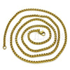 Gargantilla Elegante 04.63.1392.1.30 Acero Inoxidable, Pulido, Tono Dorado (03 MM Thickness, 30 Inches Length)