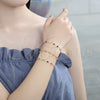 Pulsera Elegante 03.326.0005.08 Oro Laminado, Diseño de Bola, Pulido, Tono Dorado (05 MM Thickness, 8 Inches Length)