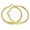Argolla Extra Grande 02.170.0109.70 Oro Laminado, Diamantado, Tono Dorado