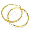 Argolla Extra Grande 02.170.0109.70 Oro Laminado, Diamantado, Tono Dorado