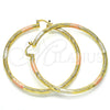 Argolla Extra Grande 02.170.0232.1.70 Oro Laminado, Mate, Tres Tonos