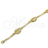 Pulsera Elegante 03.63.2081.08 Oro Laminado, Diseño de Concha, Pulido, Tono Dorado (04 MM Thickness, 8 Inches Length)