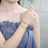 Pulsera Elegante 03.63.2082.07 Oro Laminado, Diseño de Concha, Pulido, Tono Dorado (04 MM Thickness, 7 Inches Length)