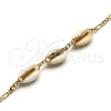 Pulsera Elegante 03.63.2082.08 Oro Laminado, Diseño de Concha, Pulido, Tono Dorado (04 MM Thickness, 8 Inches Length)