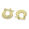Argolla Pequeña 02.163.0083.12 Oro Laminado, Pulido, Tono Dorado