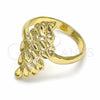 Anillo Elegante 01.233.0005.07 Oro Laminado, Pulido, Tono Dorado (Size 7)