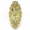 Anillo Elegante 01.233.0007.07 Oro Laminado, Diseño de Estrella, Diamantado, Tono Dorado (Size 7)