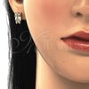 Arete Dormilona 02.344.0036 Oro Laminado, Diseño de Búho, con Blanca Zirconia Cubica, Pulido, Tono Dorado