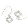 Arete Colgante 02.366.0007 Plata Rodinada, con Zirconia Cubica Blanca, Pulido, Rodinado