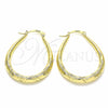 Argolla Mediana 02.170.0280.30 Oro Laminado, Diamantado, Tono Dorado