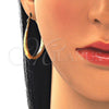 Argolla Mediana 02.170.0281.30 Oro Laminado, Diamantado, Tono Dorado