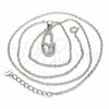 Collares con Dije 04.290.0001.18 Plata Rodinada, Diseño de Casa, con Zirconia Cubica Blanca, Pulido, Rodinado (Grosor 02 MM, 18 Pulgadas de Largo)
