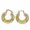 Argolla Pequeña 02.170.0288.25 Oro Laminado, Pulido, Tono Dorado